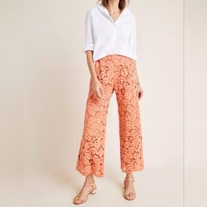 Anthropologie Dolly Lace   Wide-Leg Pants